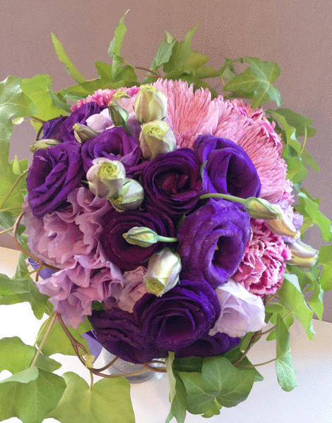 トルコキキョウとアナスタシアのナチュラルブーケ