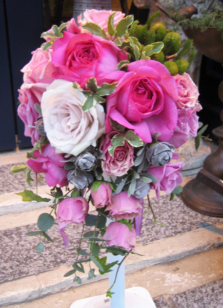 バラ「イブピアッツェ」のティアドロップ