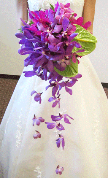 モカラとアンスリウムのフリースタイルブーケ